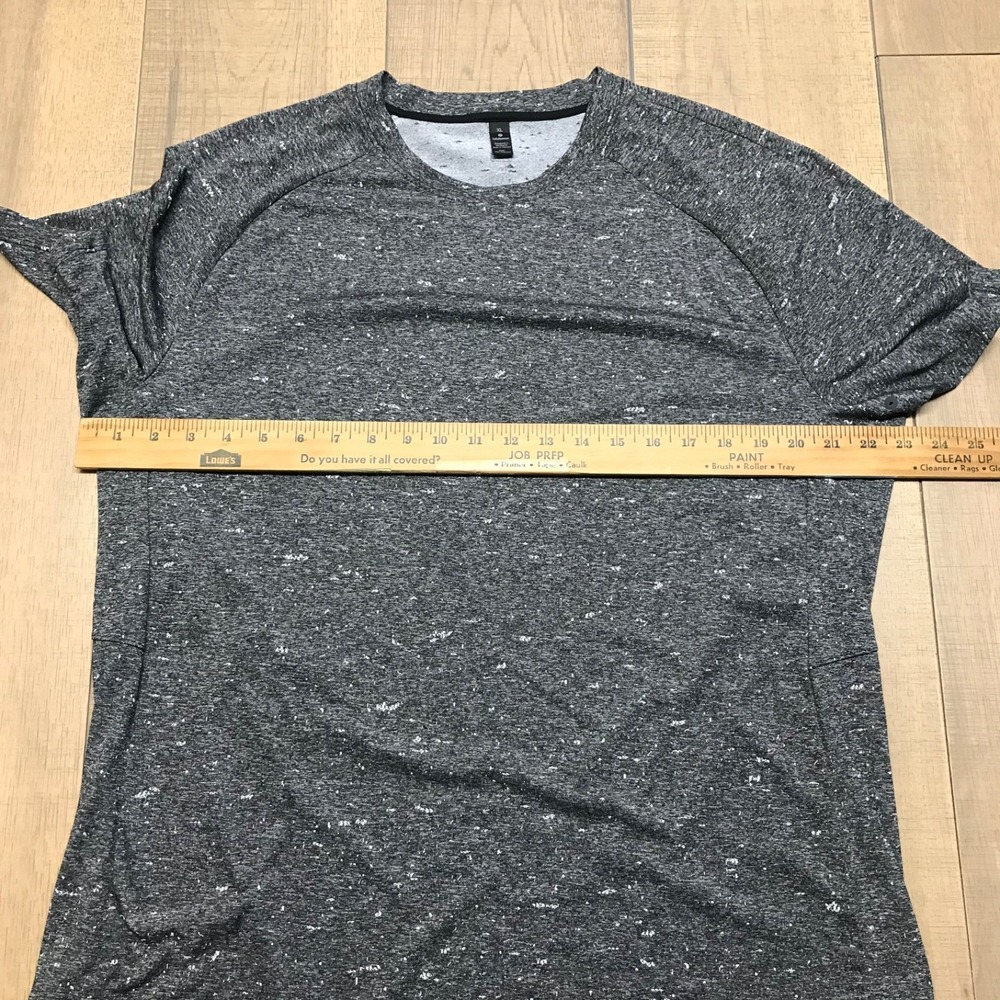 Lululemon Tee Top Mens XL Black Short Sleeve Shirt Gym Run Workout Fresh Form - Picture 8 of 10